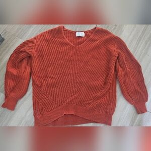 Burnt Orange Women's size SM. Knitted Sweater